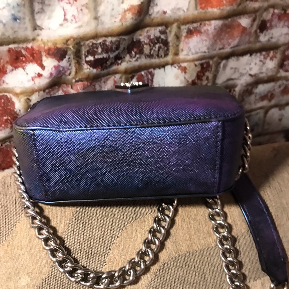 Guess Multi Colorful Metallic Leather Chained Crossbody Bag - Picture 8 of 16